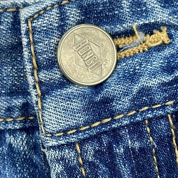 Vintage Bongo by Gene Montesano Bareback Bootcut Jeans Blue Denim Sz 9 - Picture 11 of 13